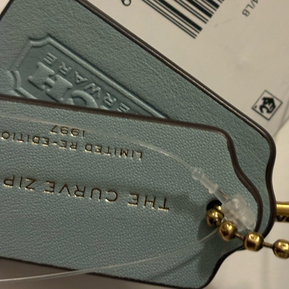 Coach Light Blue Leather Shoulder Bag main image 5